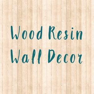 🌸 Handmade wood resin wall art 🌸